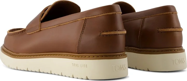 Navi TRVL LITE Havana Loafer Walnut Leather Slip On - Image 3