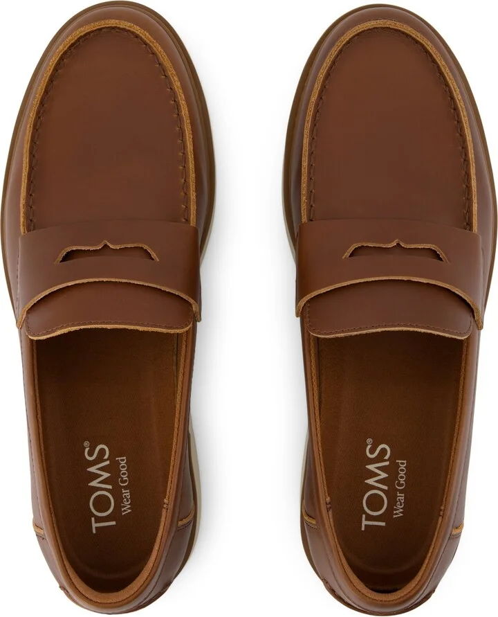 Navi TRVL LITE Havana Loafer Walnut Leather Slip On - Image 4