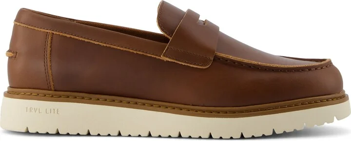 Navi TRVL LITE Havana Loafer Walnut Leather Slip On