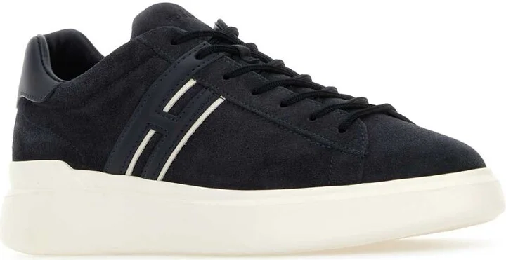 Navy Blue Suede H580 Sneakers - Image 2