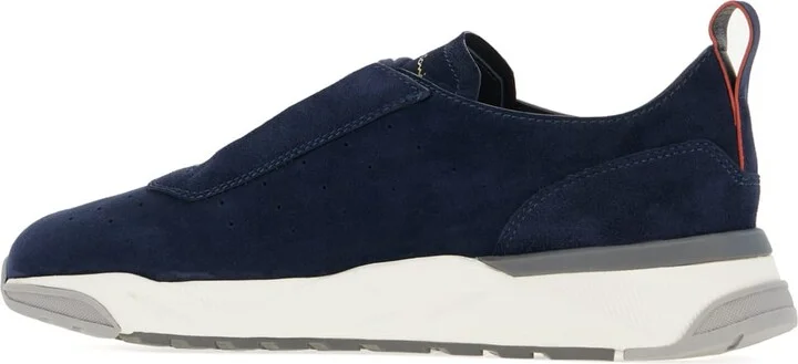 Navy Blue Suede Sneakers - Image 3