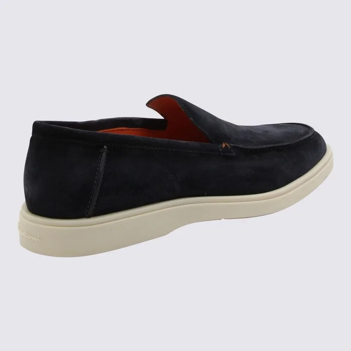 Navy Suede Loafers - Image 2
