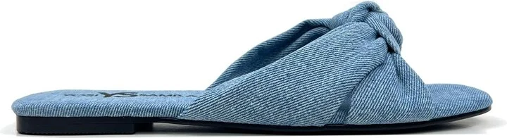 Naya Knotted Sandal in Denim