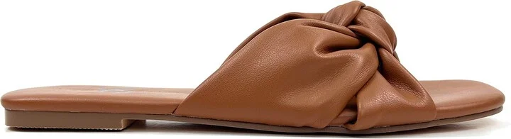 Naya Knotted Sandal in Whiskey