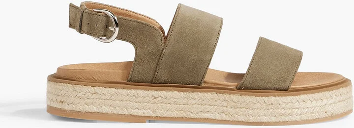 Naya suede espadrille slingback sandals