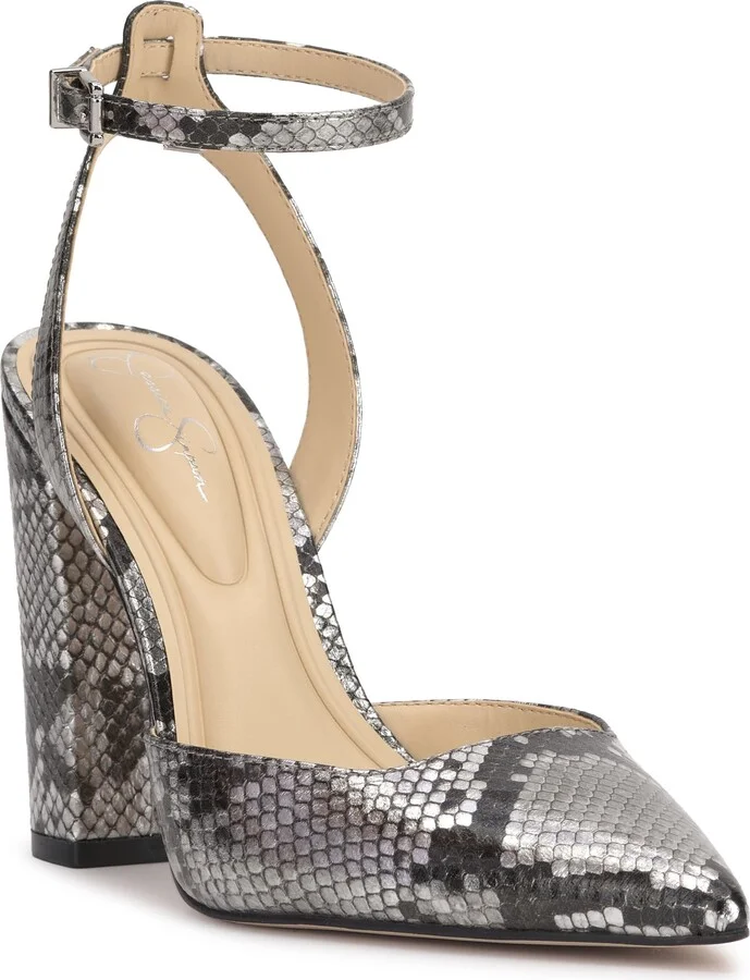 Nazela Pointed Toe Ankle Strap Pump