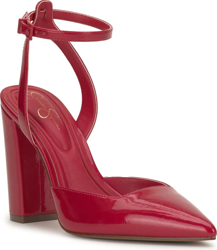 Nazela Pointed Toe Ankle Strap Pump