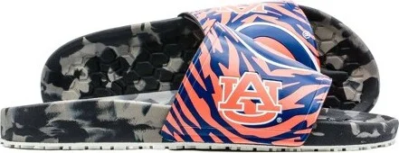 NCAA Auburn Tigers Slydr Pro Black Sandals - Orange - Image 2
