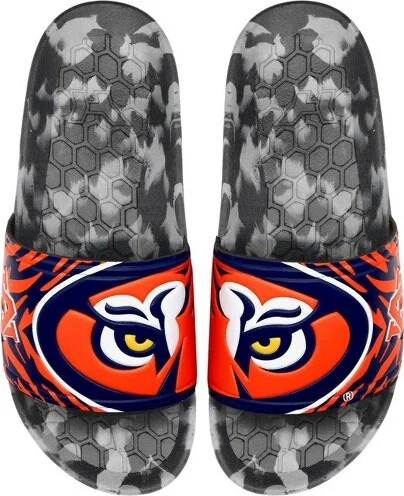 NCAA Auburn Tigers Slydr Pro Black Sandals - Orange