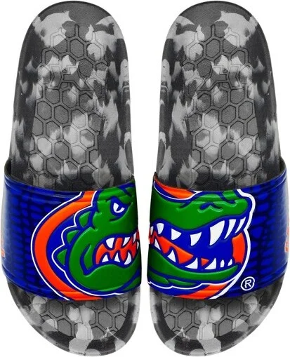 NCAA Florida Gators Slydr Pro Black Sandals - Blue