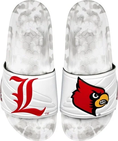 NCAA Louisville Cardinals Slydr Pro White Sandals - White
