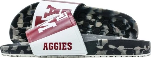 NCAA Texas A&M Aggies Slydr Pro Black Sandals - Red - Image 2