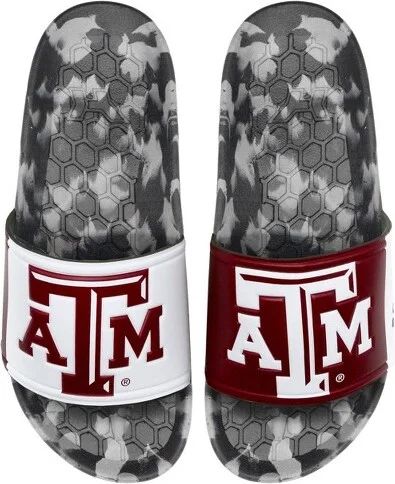 NCAA Texas A&M Aggies Slydr Pro Black Sandals - Red