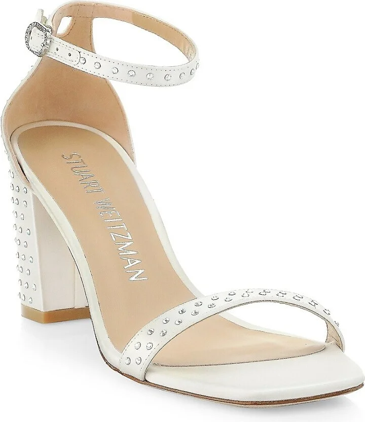 Nearlynude Satin Embellished Sandals - Image 2