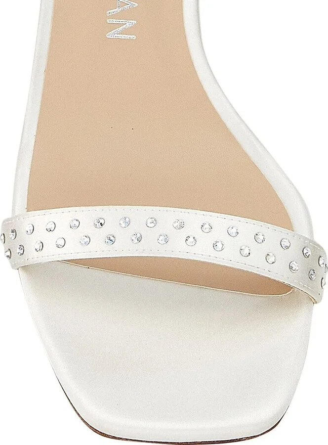 Nearlynude Satin Embellished Sandals - Image 4