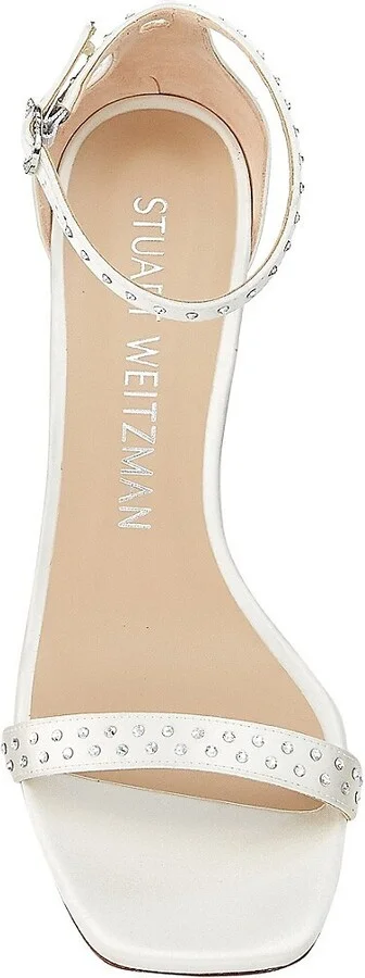 Nearlynude Satin Embellished Sandals - Image 5