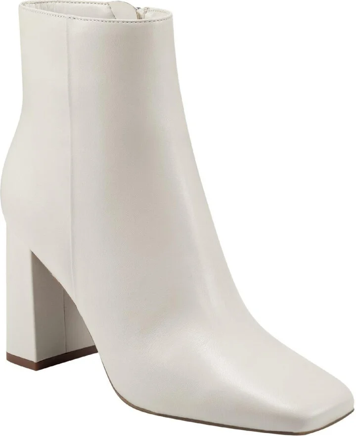 Nebula Womens Leather Block Heel Ankle Boots
