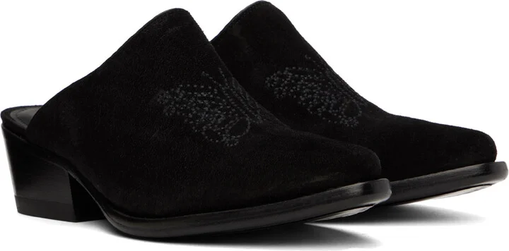 NEEDLES Black Papillon Mules - Image 4