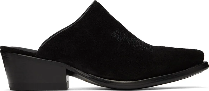 NEEDLES Black Papillon Mules
