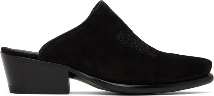 NEEDLES Black Papillon Mules
