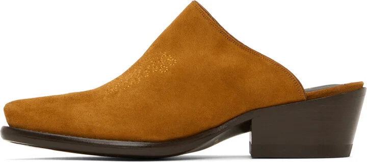 NEEDLES Brown Papillon Mules - Image 3