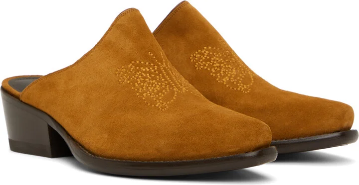 NEEDLES Brown Papillon Mules - Image 4