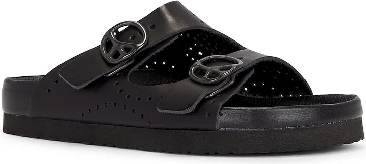 Needles Double Strap Sandals in Black - Image 2