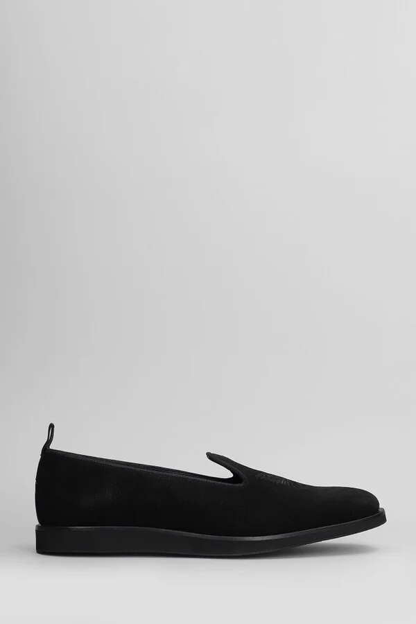 Needles Motif Embroidered Loafers