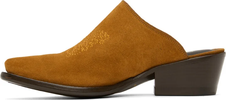 NEEDLES Tan Papillon Mules - Image 3