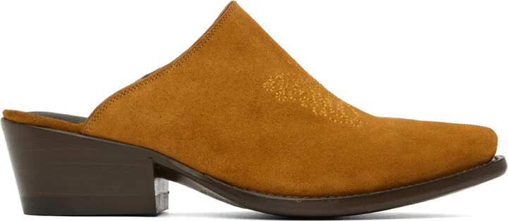 NEEDLES Tan Papillon Mules