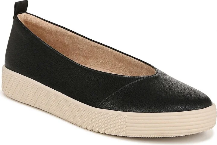 NEELA Womens Faux Leather Slip On Espadrilles