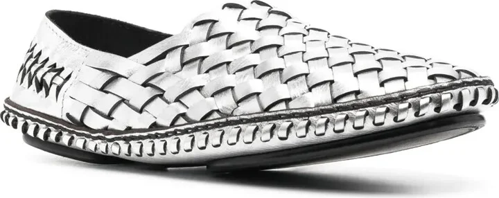 Neil woven metallic loafers - Image 2