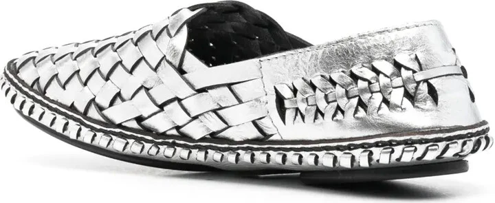 Neil woven metallic loafers - Image 3
