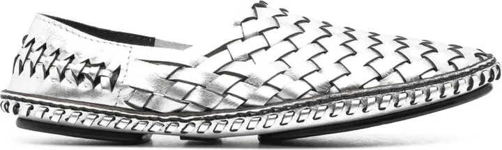 Neil woven metallic loafers
