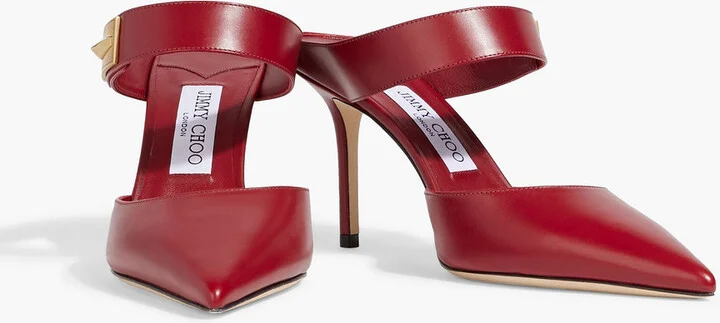 Nell 85 embellished leather mules - Image 2