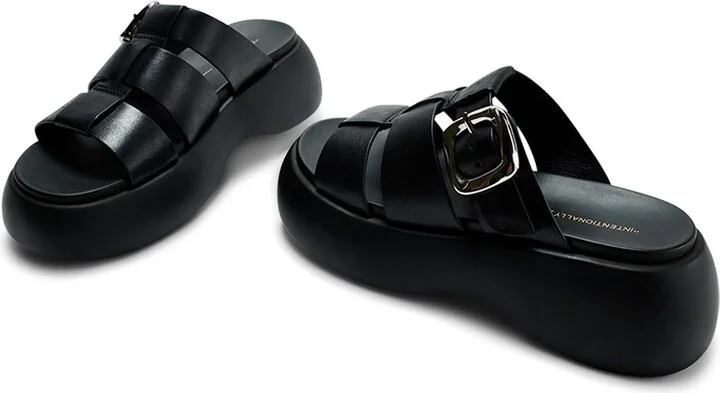 Nell Platform Sandal-Black - Image 3