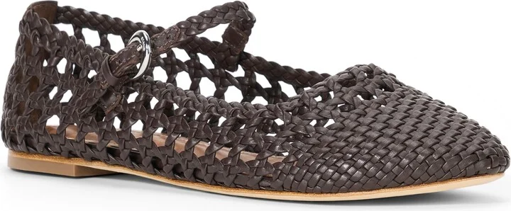 Nell Woven Mary Jane Flat