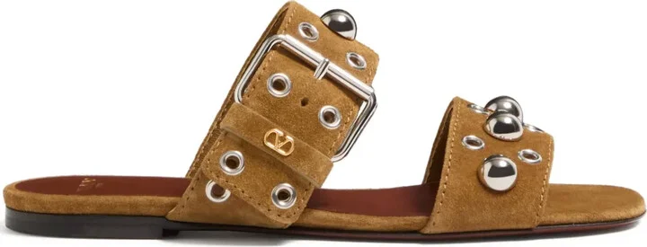 Nellcôte leather flat sandals