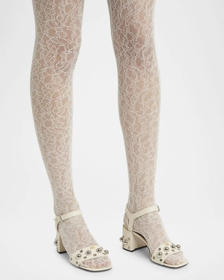 Nellcote Studded Ankle-Strap Leather Sandals - Image 11