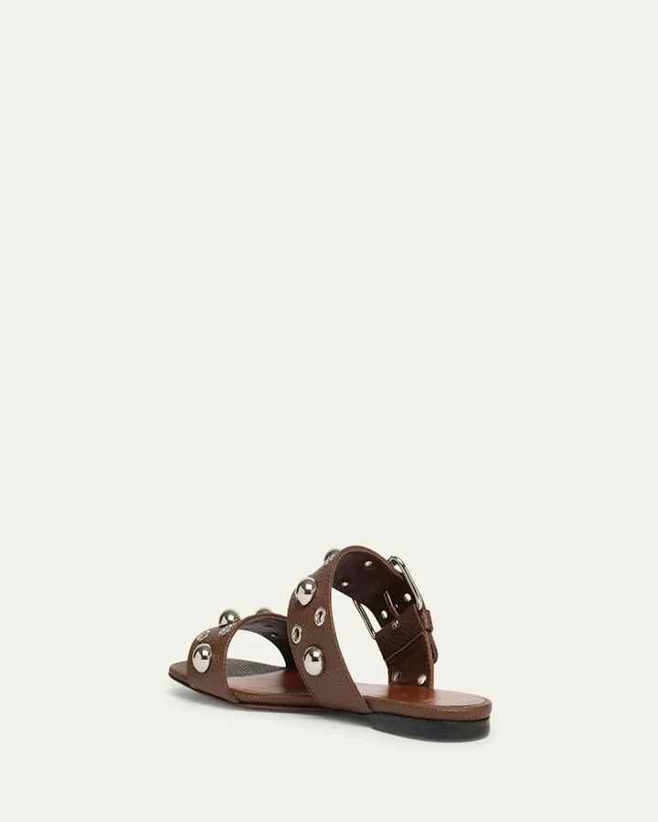 Nellcote Studded Dual-Strap Slide Sandals - Image 6
