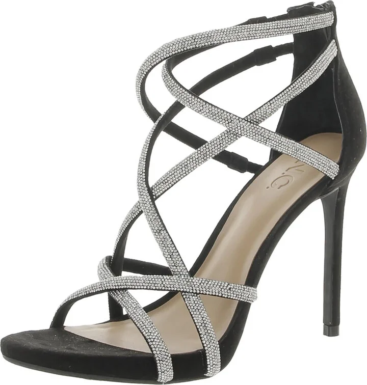 Nellemi Womens Faux Suede Dressy Heels