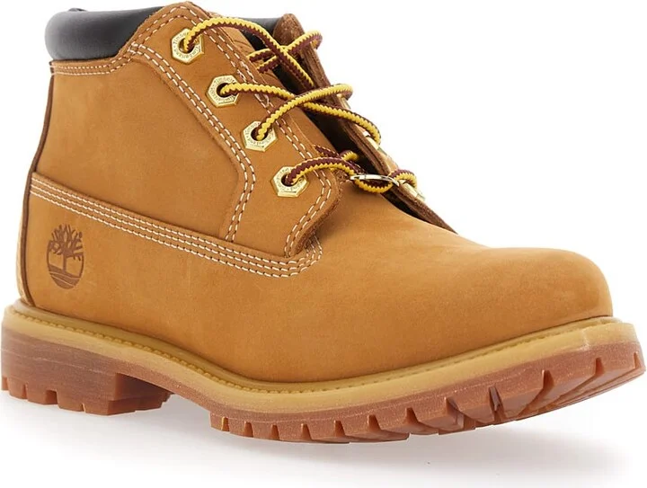 'nellie Mid Chukka' Beige Ankle Boots With Embossed Logo On The Side And Padded Rear In Leather Woman - Image 2