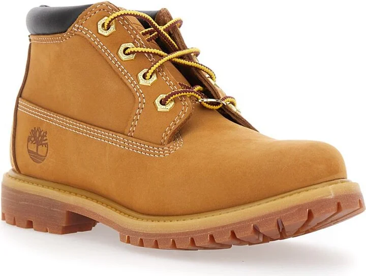 'Nellie Mid Chukka' Beige Ankle Boots With Embossed Logo On The Side And Padded Rear In Leather Woman - Image 2