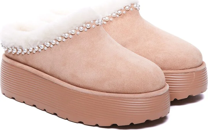 Nellie Pearl Flatform Mules - Image 4