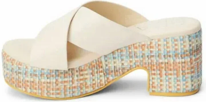 Nellie Platform Sandal In Ivory