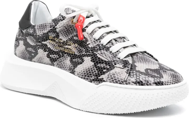 Nemesis python-print leather sneakers - Image 2