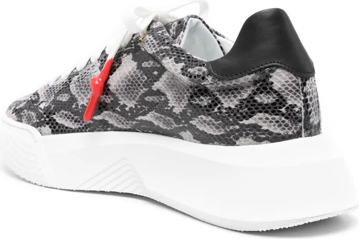 Nemesis python-print leather sneakers - Image 3