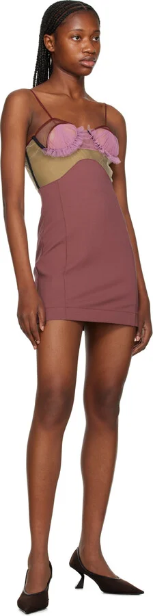 Nensi Dojaka Brown Semi-Sheer Pumps - Image 5