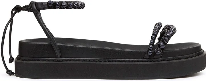 Neo Pearl Platform Sandal In Colour Black Size 35