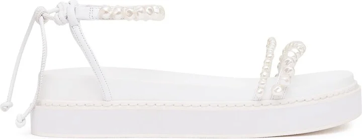 Neo Pearl Platform Sandal In Colour White Size 41